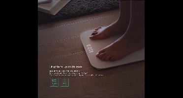 Slimme weegschaal met LED Bluetooth en Get Fit App